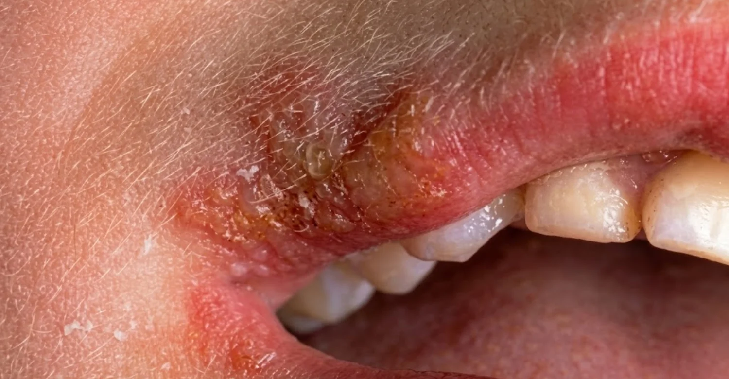oral herpes inbody